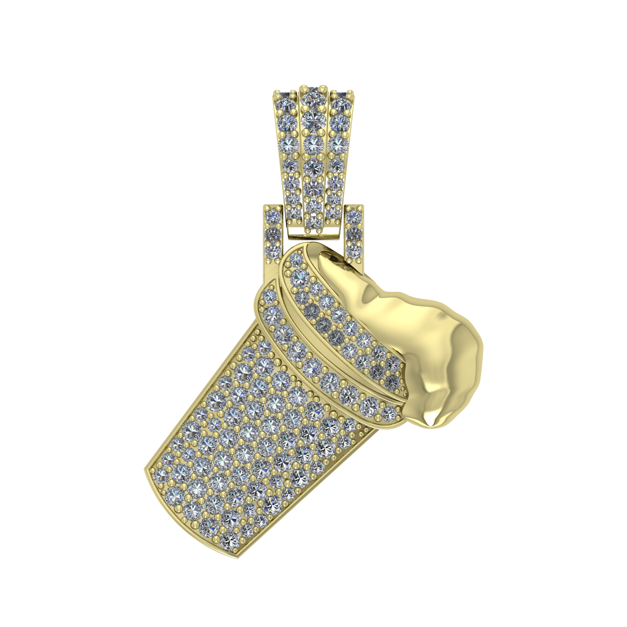 HIP-HOP DRUGS  DIAMONDS  PENDANT
